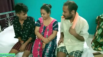 Hot Milf Aunty Shared! Ultimate Hindi Threesome